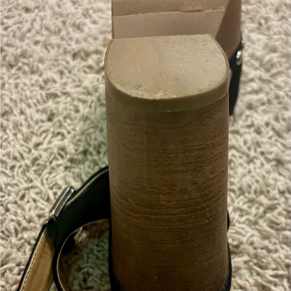 Black Platform Sandals with Studded Detail - Picture 6 of 7